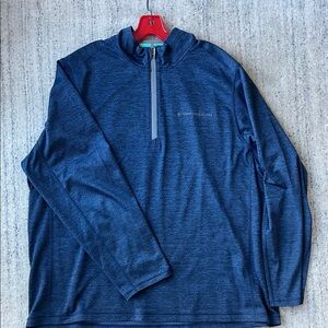Vineyard Vines Men's Blue Zip Up Sweater